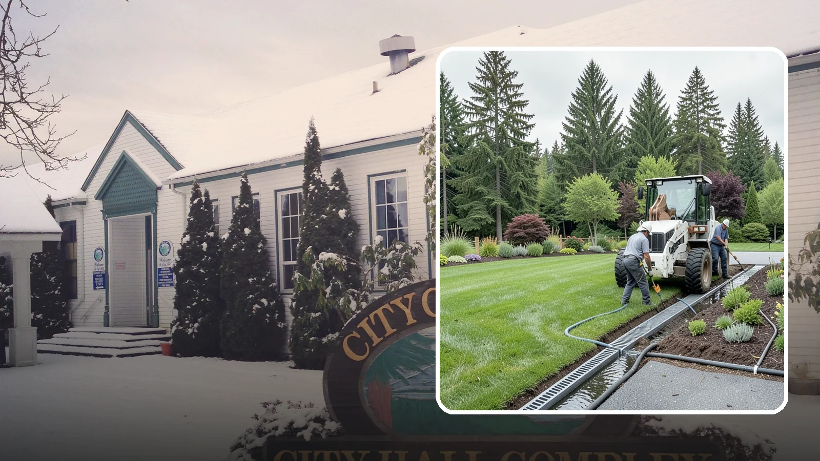 Channel Drain Installation in Pacific, King County, WA - We install linear channel drains across driveways, patios, and hardscapes to capture surface sheet flow before it pools on paved...