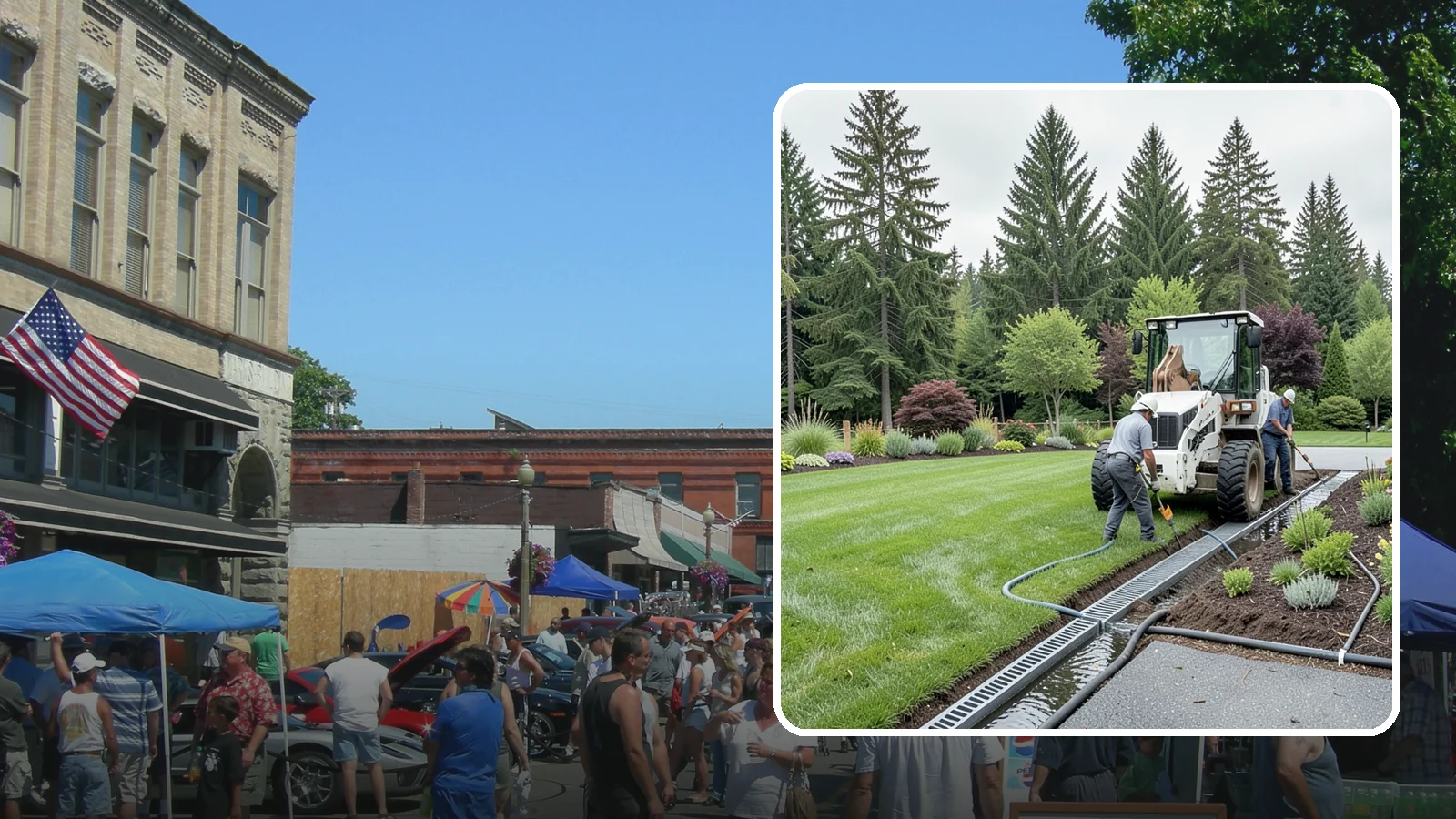 Channel Drain Installation in Snohomish, Snohomish County, WA - We install linear channel drains across driveways, patios, and hardscapes to capture surface sheet flow before it pools on paved...