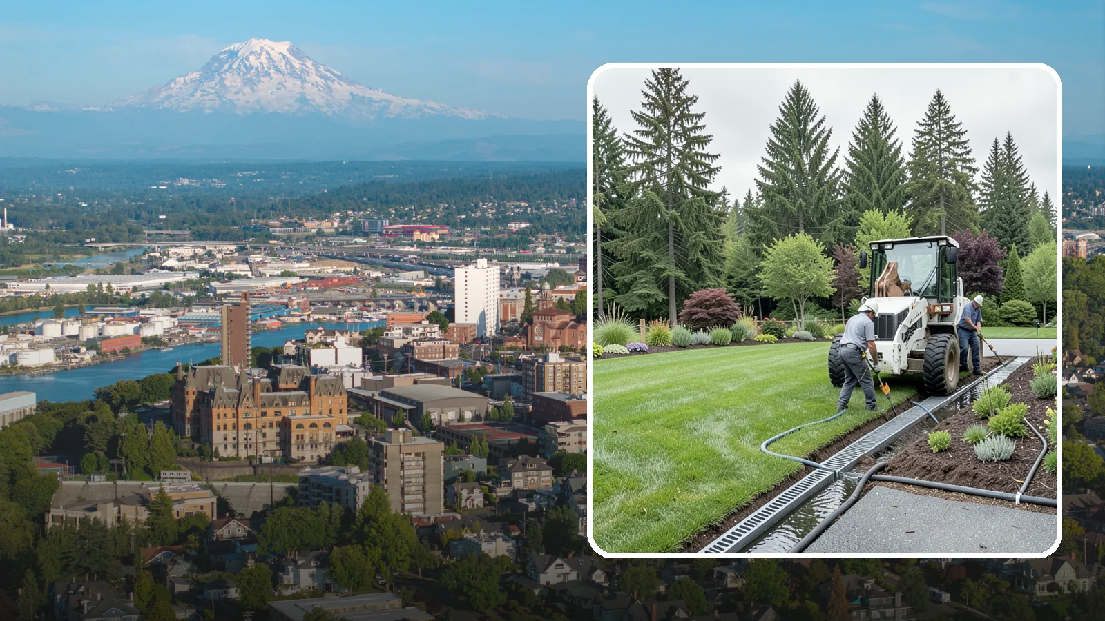 Channel Drain Installation in Tacoma, Pierce County, WA - We install linear channel drains across driveways, patios, and hardscapes to capture surface sheet flow before it pools on paved...