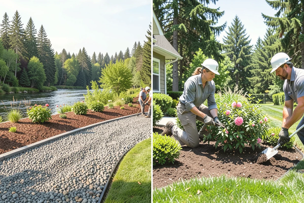 Channel Drain Installation in Yarrow Point, King County, WA - Assess surface grade and identify low points where water collects