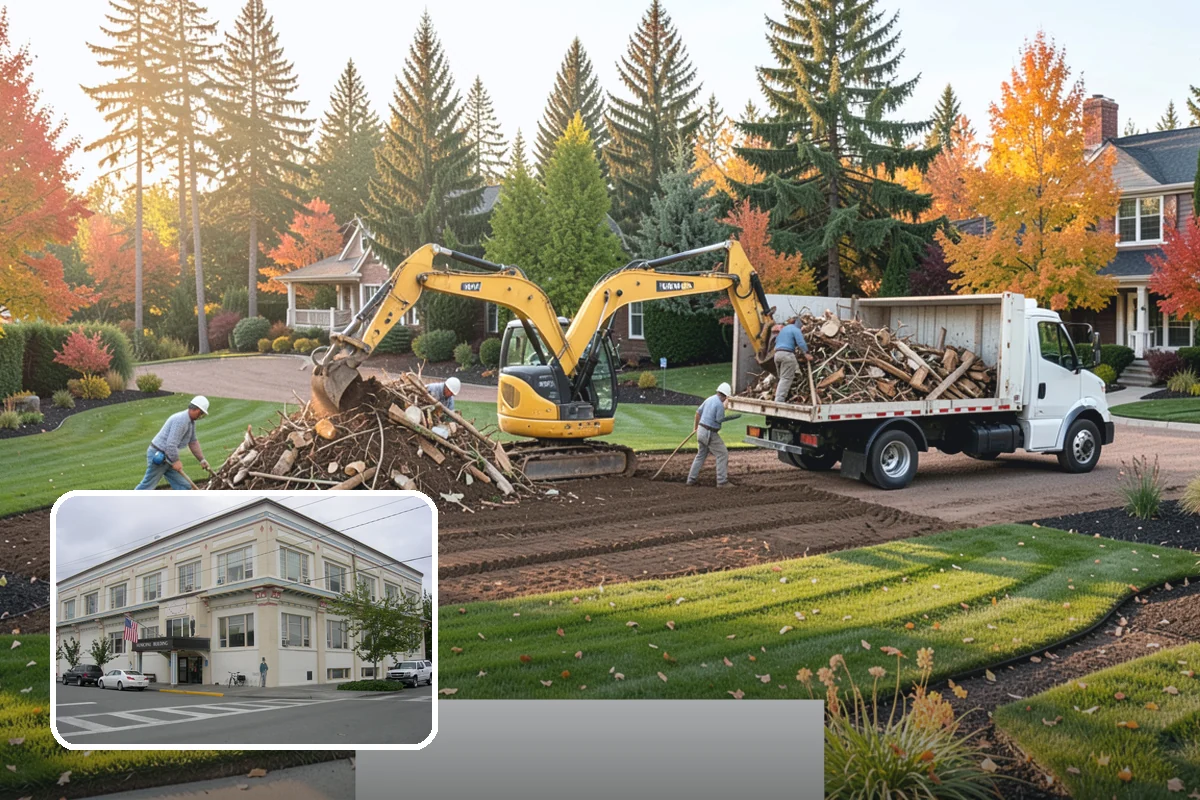 Cobble Installation in Anacortes, Skagit County, WA - Handles concentrated water flow in swales and creek beds