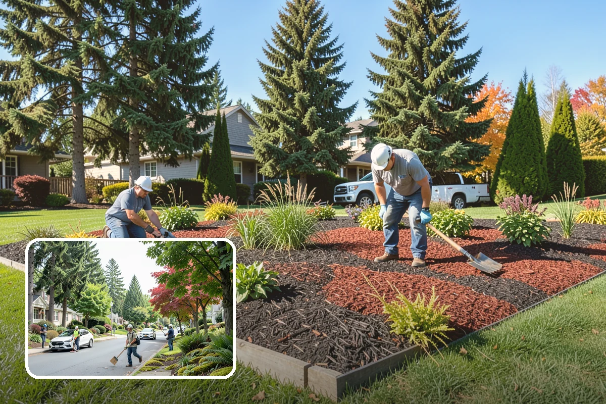 Cobble Installation in Beaux Arts Village, King County, WA - Handles concentrated water flow in swales and creek beds
