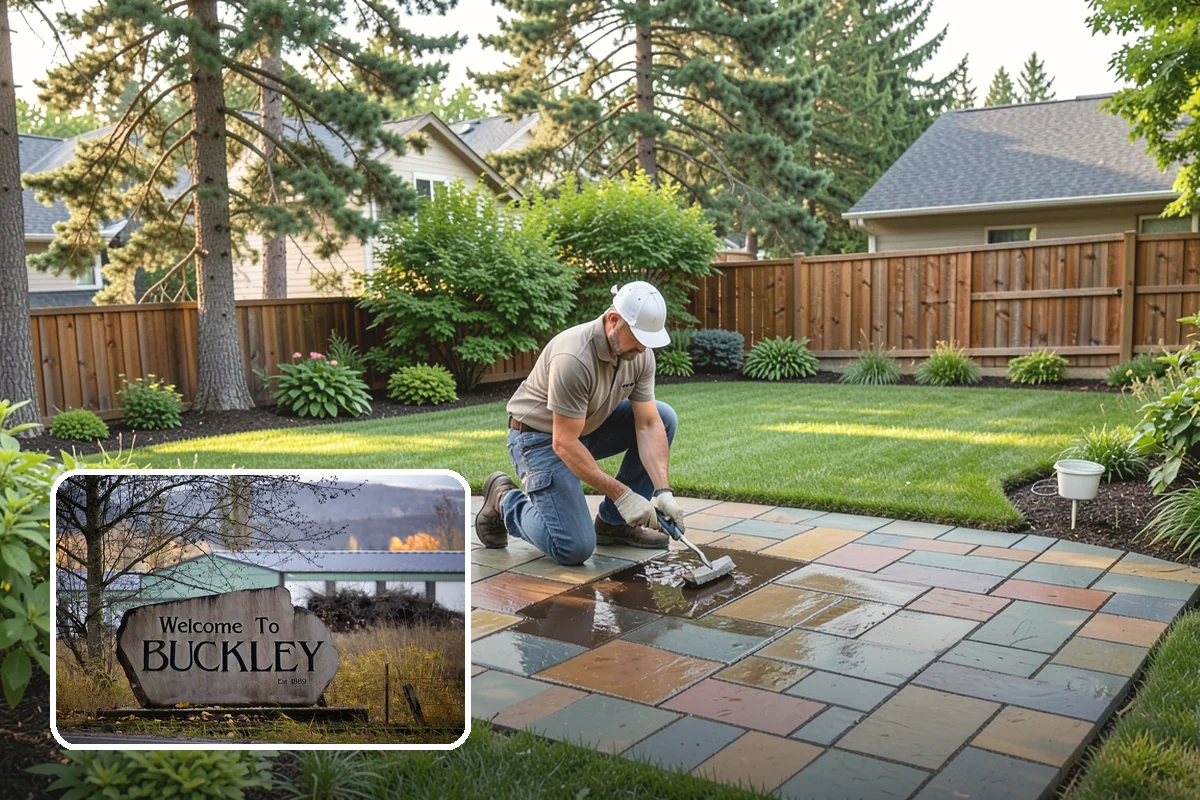 Cobble Installation in Buckley, Pierce County, WA - Handles concentrated water flow in swales and creek beds
