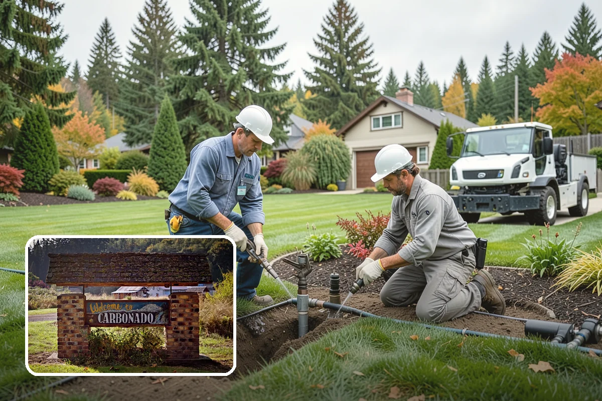 Cobble Installation in Carbonado, Pierce County, WA - Handles concentrated water flow in swales and creek beds