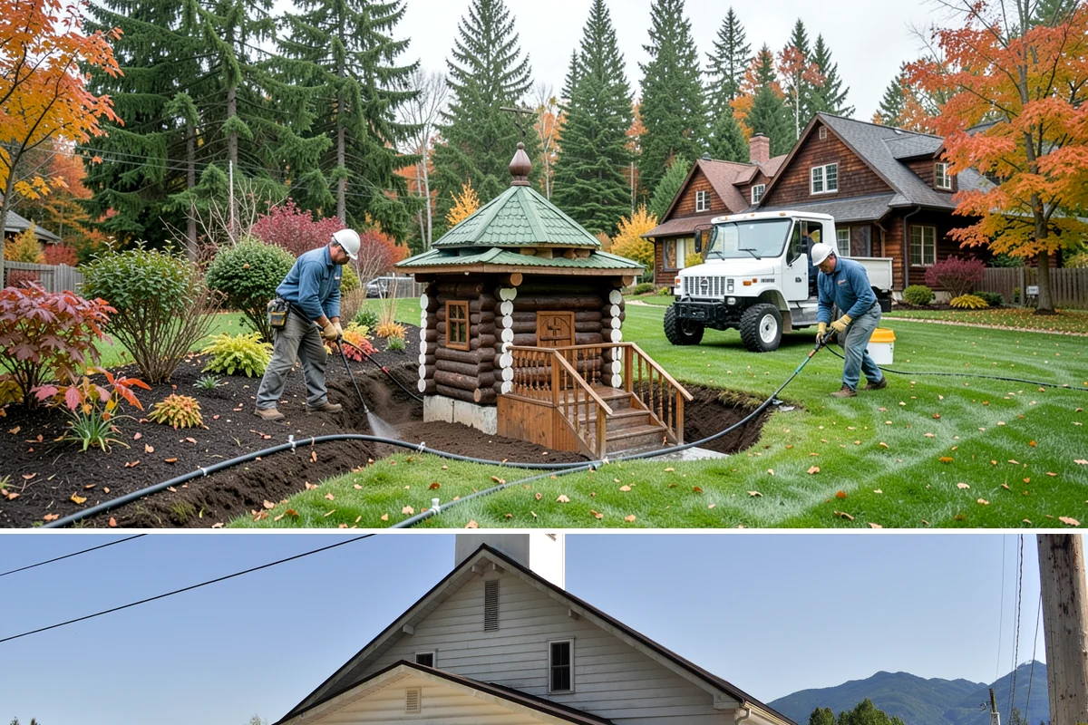 Cobble Installation in Concrete, Skagit County, WA - Cobble projects go smoothest in the drier summer window when creek beds and swales can be excavated and shaped without working in...