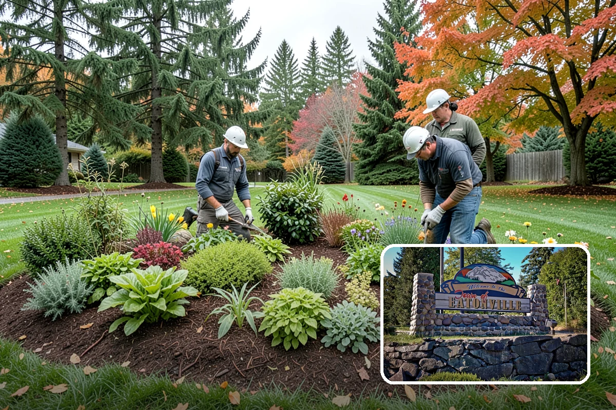 Cobble Installation in Eatonville, Pierce County, WA - Handles concentrated water flow in swales and creek beds