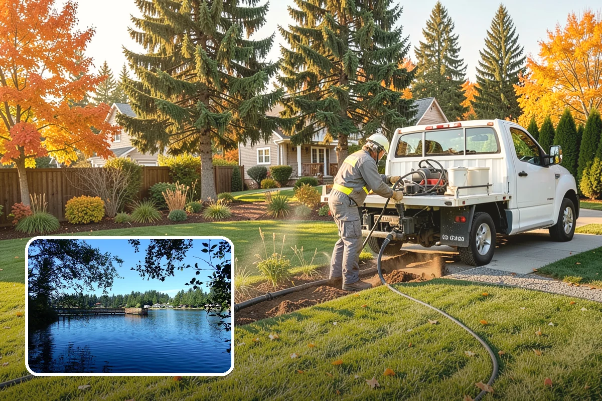 Cobble Installation in Federal Way, King County, WA - Handles concentrated water flow in swales and creek beds