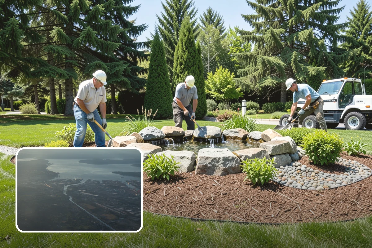 Cobble Installation in Fife, Pierce County, WA - Handles concentrated water flow in swales and creek beds