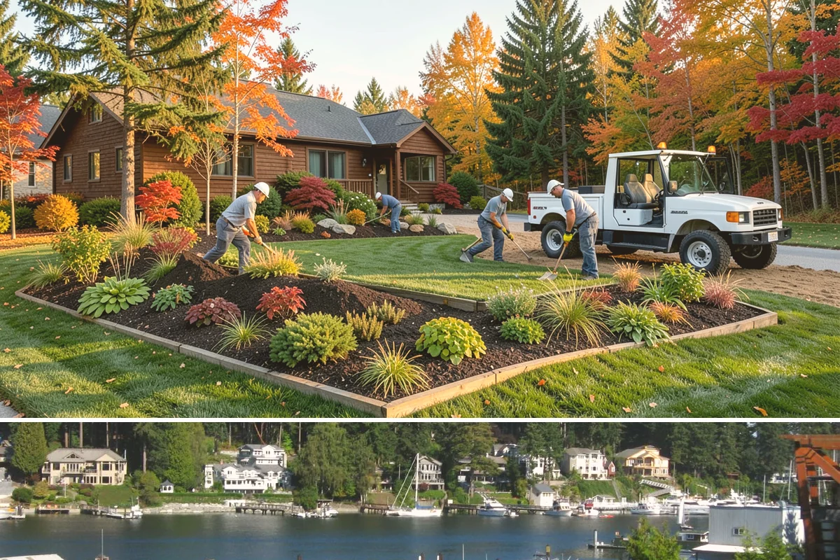 Cobble Installation in Gig Harbor, Pierce County, WA - Cobble projects go smoothest in the drier summer window when creek beds and swales can be excavated and shaped without working in...