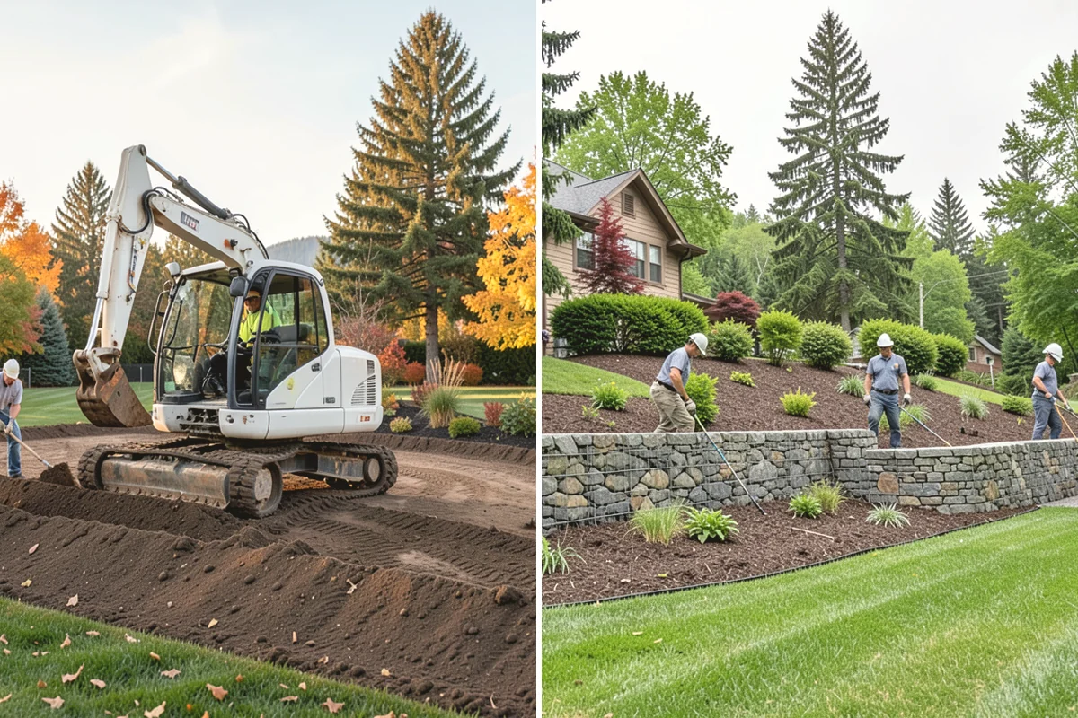 Cobble Installation in La Conner, Skagit County, WA - Excavate and shape the channel or bed with proper grade for flow