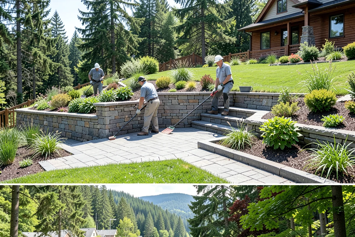 Cobble Installation in Lake Forest Park, King County, WA - Cobble projects go smoothest in the drier summer window when creek beds and swales can be excavated and shaped without working in...