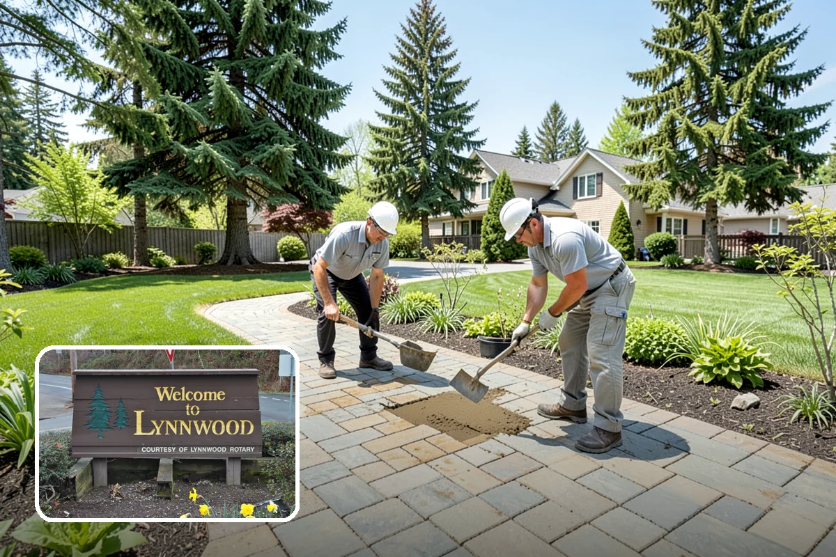 Cobble Installation in Lynnwood, Snohomish County, WA - Handles concentrated water flow in swales and creek beds