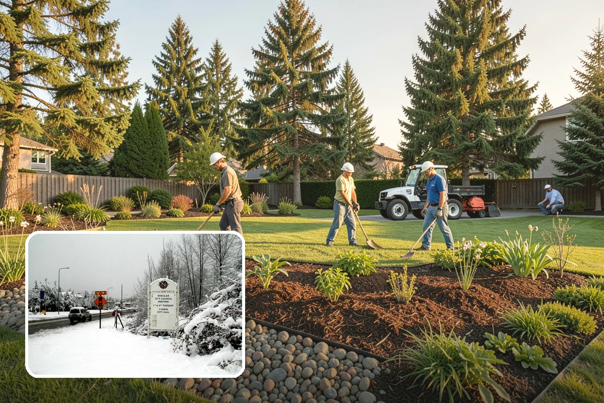 Cobble Installation in Newcastle, King County, WA - Handles concentrated water flow in swales and creek beds