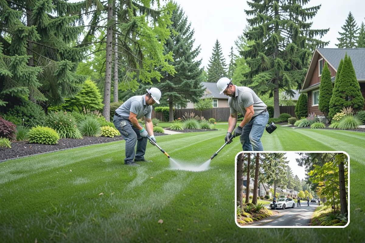 Cobble Installation in Normandy Park, King County, WA - Handles concentrated water flow in swales and creek beds