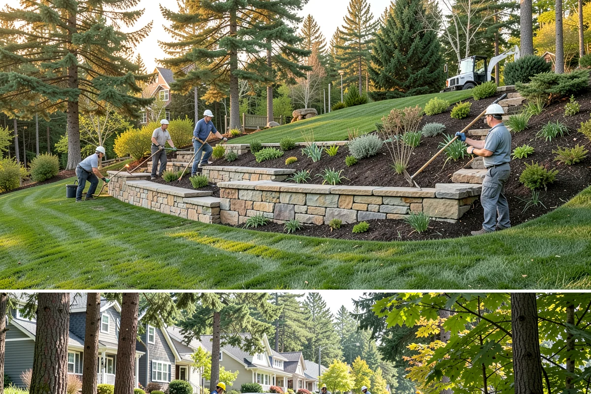 Cobble Installation in Normandy Park, King County, WA - Cobble projects go smoothest in the drier summer window when creek beds and swales can be excavated and shaped without working in...