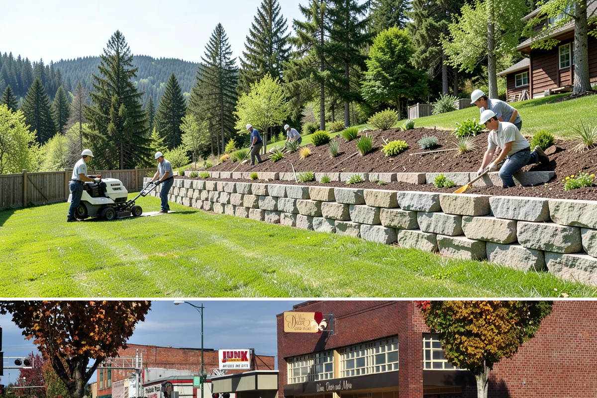 Cobble Installation in Puyallup, Pierce County, WA - Cobble projects go smoothest in the drier summer window when creek beds and swales can be excavated and shaped without working in...