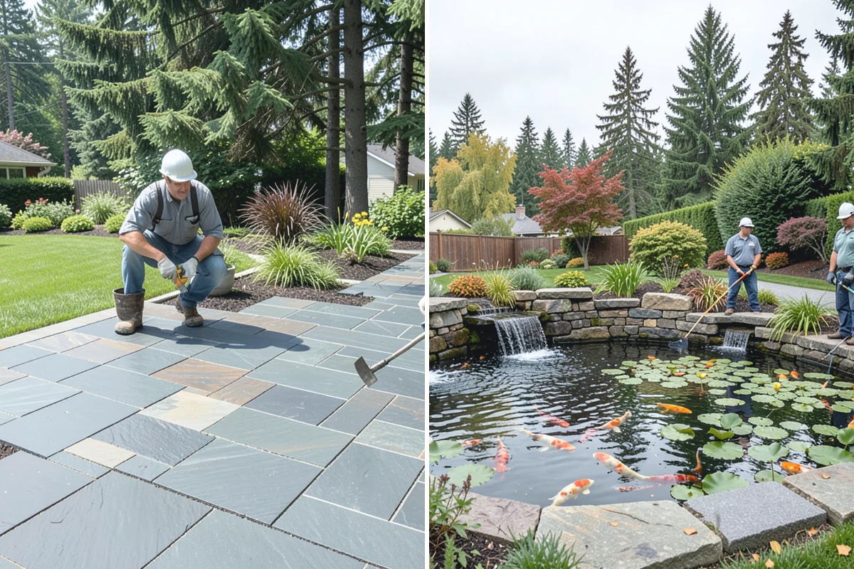 Cobble Installation in Renton, King County, WA - Excavate and shape the channel or bed with proper grade for flow