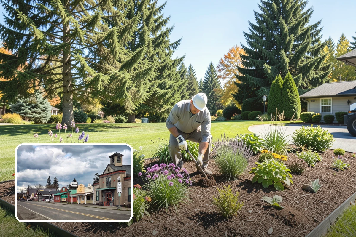 Cobble Installation in Roy, Pierce County, WA - Handles concentrated water flow in swales and creek beds