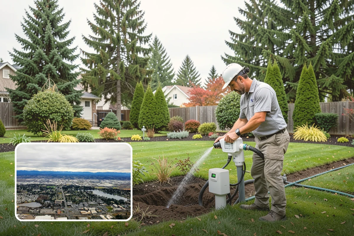 Cobble Installation in SeaTac, King County, WA - Handles concentrated water flow in swales and creek beds