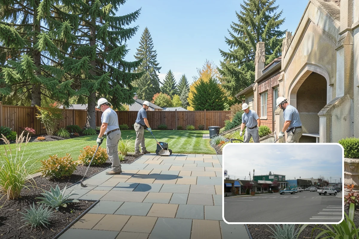 Cobble Installation in Stanwood, Snohomish County, WA - Handles concentrated water flow in swales and creek beds