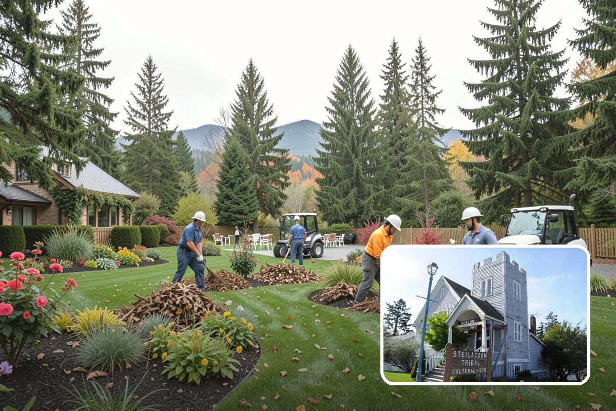 Cobble Installation in Steilacoom, Pierce County, WA - Handles concentrated water flow in swales and creek beds