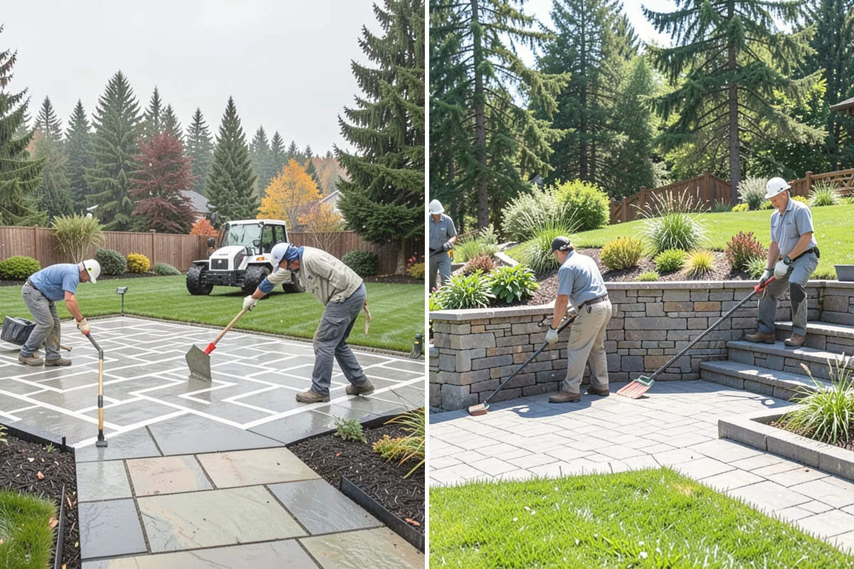 Cobble Installation in Tacoma, Pierce County, WA - Excavate and shape the channel or bed with proper grade for flow