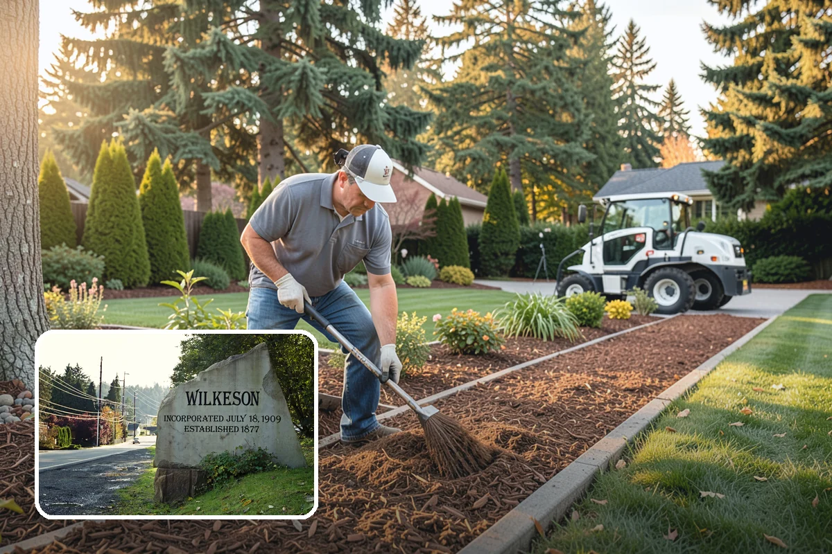 Cobble Installation in Wilkeson, Pierce County, WA - Handles concentrated water flow in swales and creek beds