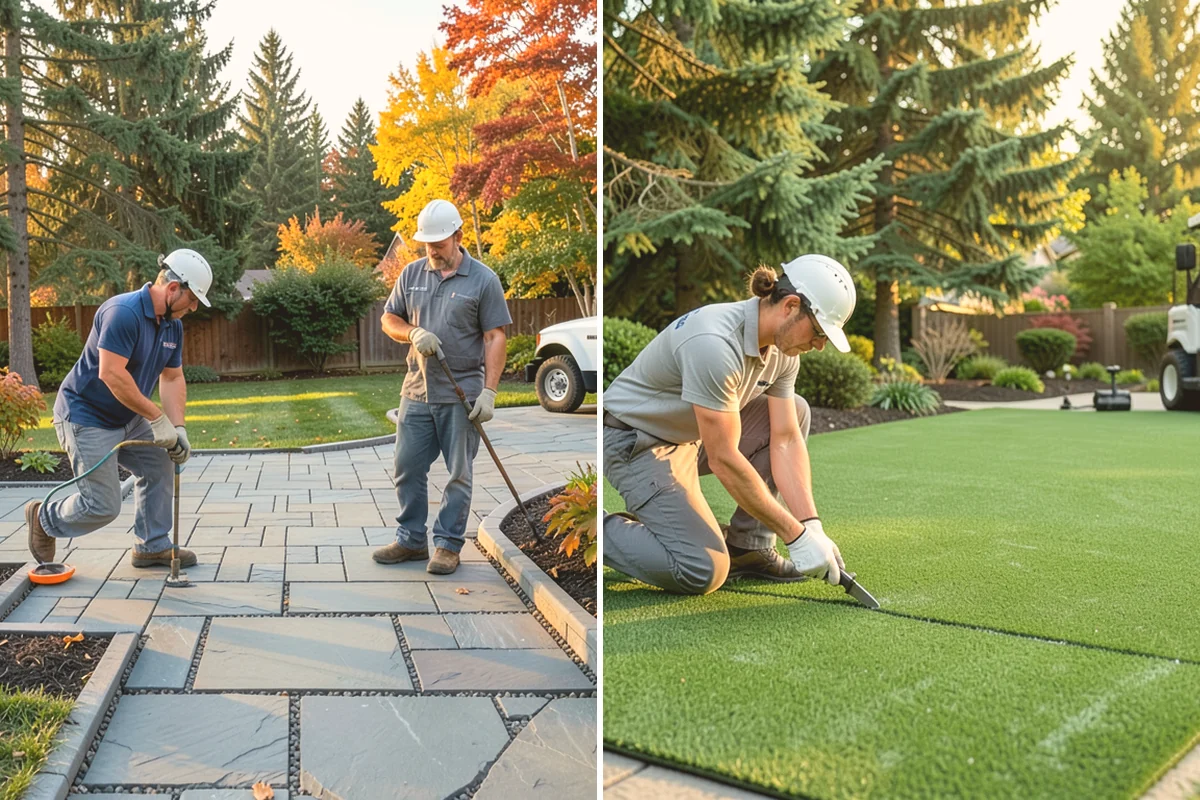 Cobblestone Installation in Bellevue, King County, WA - Confirm layout and drainage requirements