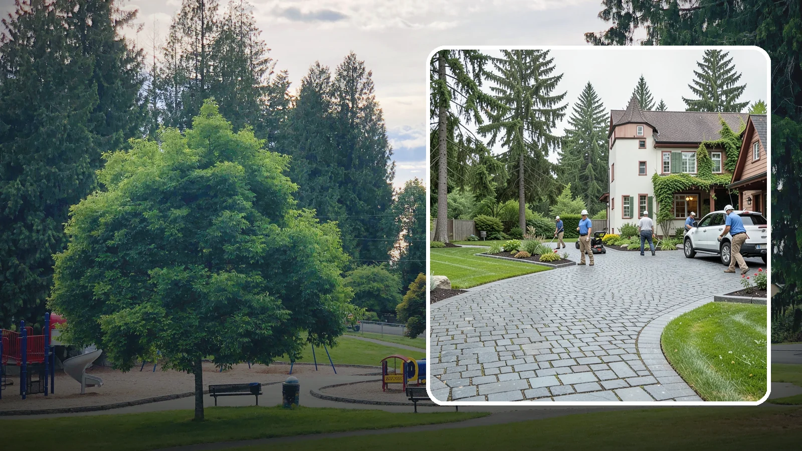 Cobblestone Installation in Bonney Lake, Pierce County, WA - Rugged granite or basalt cobblestones set for old-world driveways, borders, and accents that endure decades of Northwest weather.