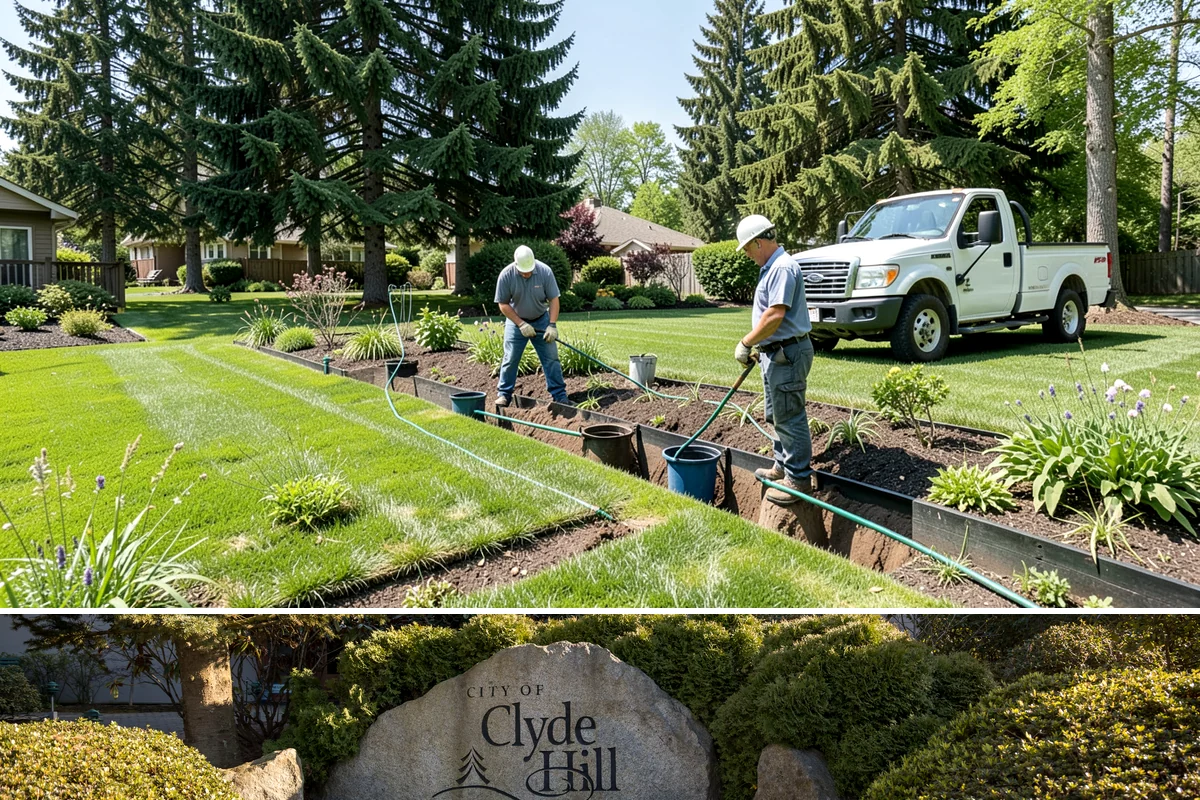 Cobblestone Installation in Clyde Hill, King County, WA - Best laid spring through fall so joints set before winter, though mortared cobble aprons can be built in drier cold-weather...