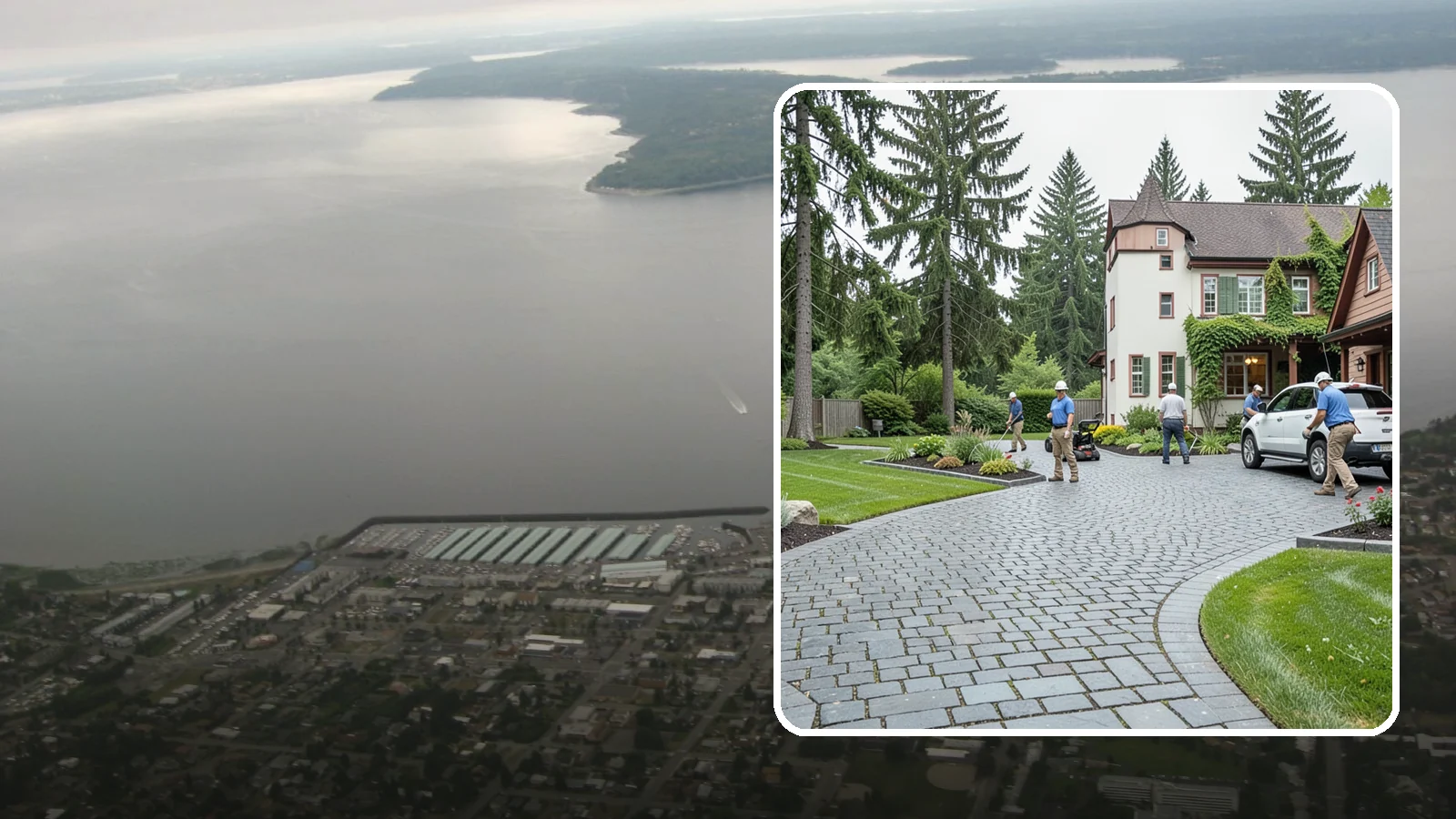 Cobblestone Installation in Des Moines, King County, WA - Rugged granite or basalt cobblestones set for old-world driveways, borders, and accents that endure decades of Northwest weather.