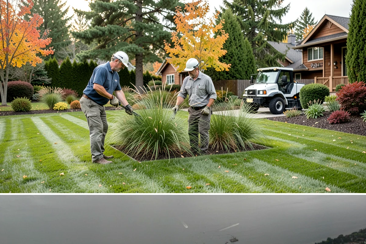 Cobblestone Installation in Des Moines, King County, WA - Best laid spring through fall so joints set before winter, though mortared cobble aprons can be built in drier cold-weather...