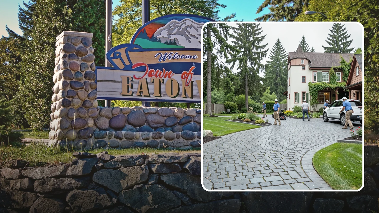 Cobblestone Installation in Eatonville, Pierce County, WA - Rugged granite or basalt cobblestones set for old-world driveways, borders, and accents that endure decades of Northwest weather.