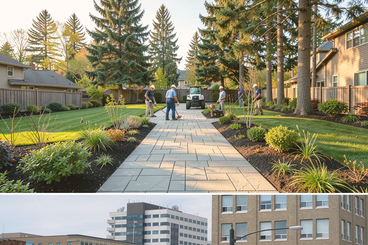 Cobblestone Installation in Everett, Snohomish County, WA - Best laid spring through fall so joints set before winter, though mortared cobble aprons can be built in drier cold-weather...