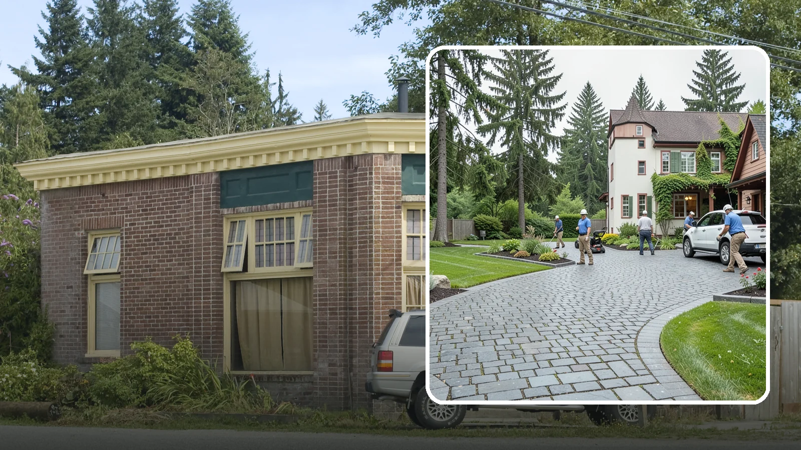 Cobblestone Installation in Hamilton, Skagit County, WA - Rugged granite or basalt cobblestones set for old-world driveways, borders, and accents that endure decades of Northwest weather.