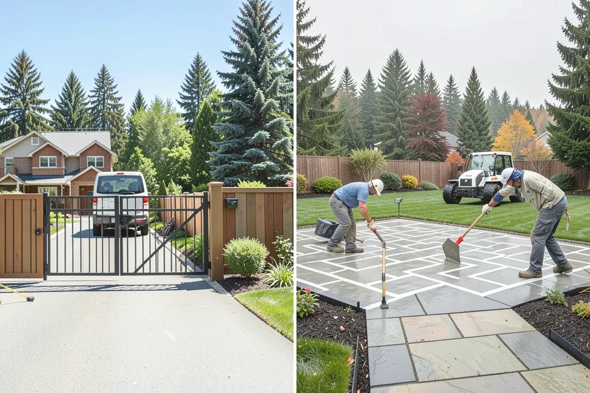 Cobblestone Installation in Issaquah, King County, WA - Confirm layout and drainage requirements