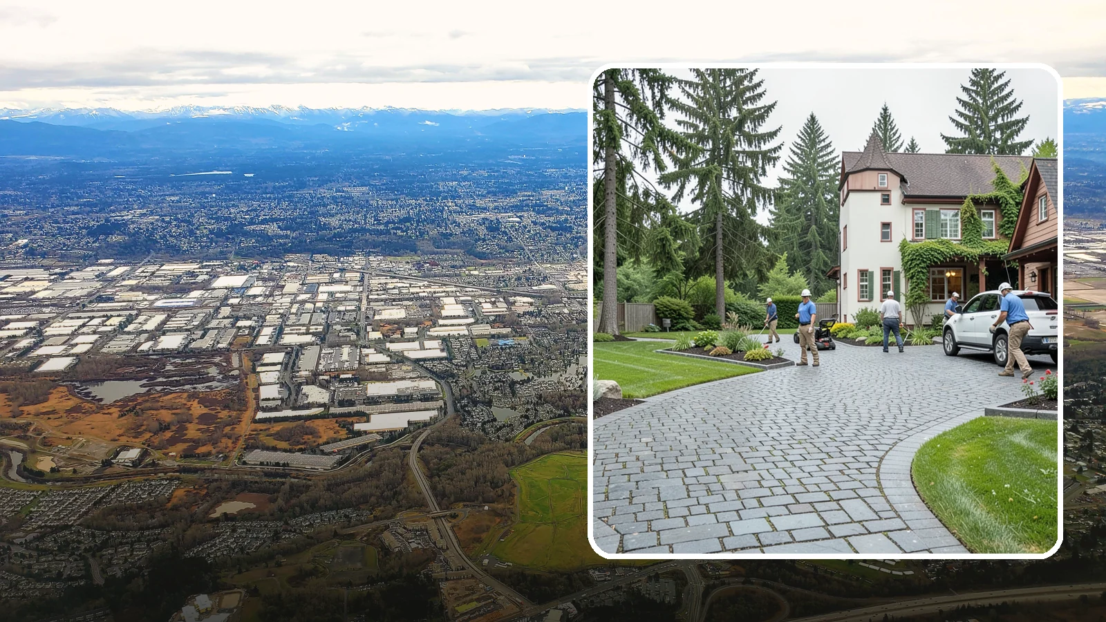 Cobblestone Installation in Kent, King County, WA - Rugged granite or basalt cobblestones set for old-world driveways, borders, and accents that endure decades of Northwest weather.