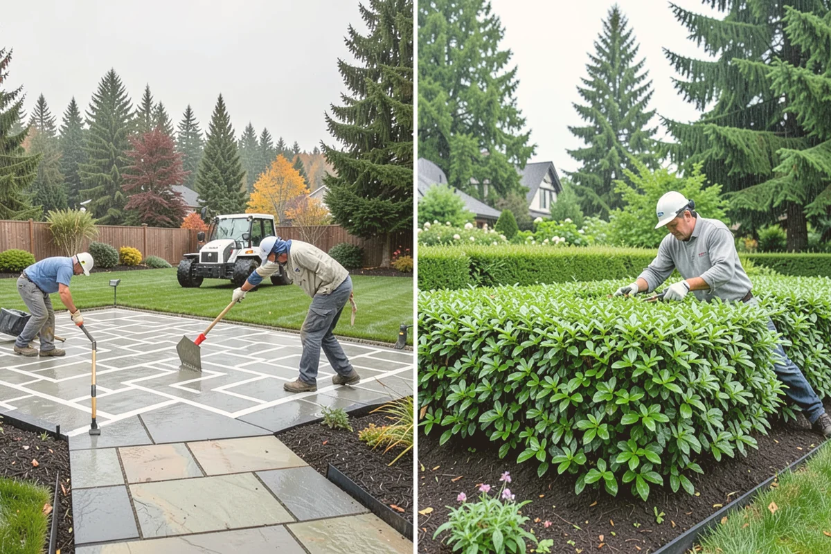 Cobblestone Installation in Lynnwood, Snohomish County, WA - Confirm layout and drainage requirements