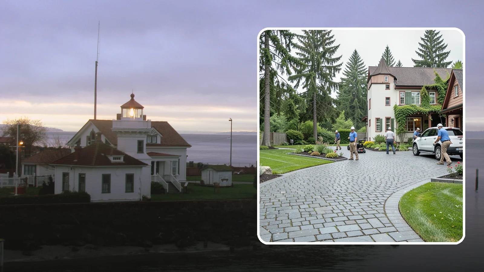 Cobblestone Installation in Mukilteo, Snohomish County, WA - Rugged granite or basalt cobblestones set for old-world driveways, borders, and accents that endure decades of Northwest weather.