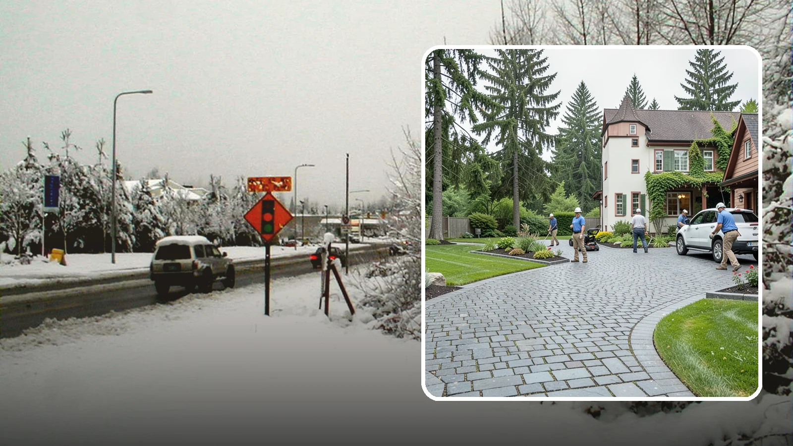 Cobblestone Installation in Newcastle, King County, WA - Rugged granite or basalt cobblestones set for old-world driveways, borders, and accents that endure decades of Northwest weather.