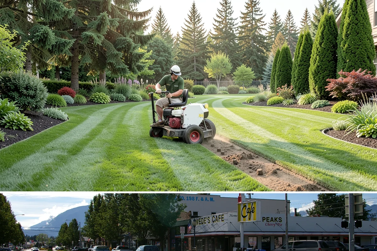 Cobblestone Installation in North Bend, King County, WA - Best laid spring through fall so joints set before winter, though mortared cobble aprons can be built in drier cold-weather...