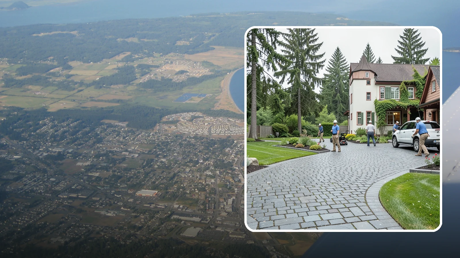 Cobblestone Installation in Oak Harbor, Island County, WA - Rugged granite or basalt cobblestones set for old-world driveways, borders, and accents that endure decades of Northwest weather.