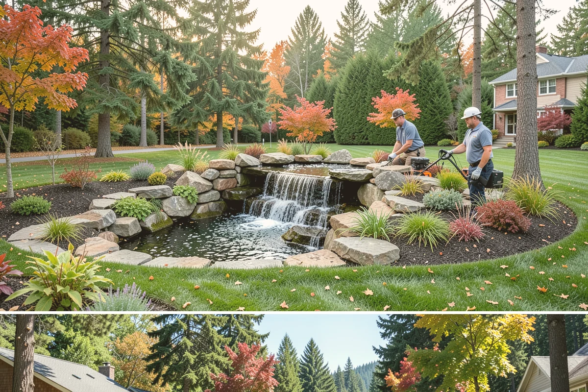 Cobblestone Installation in Orting, Pierce County, WA - Best laid spring through fall so joints set before winter, though mortared cobble aprons can be built in drier cold-weather...