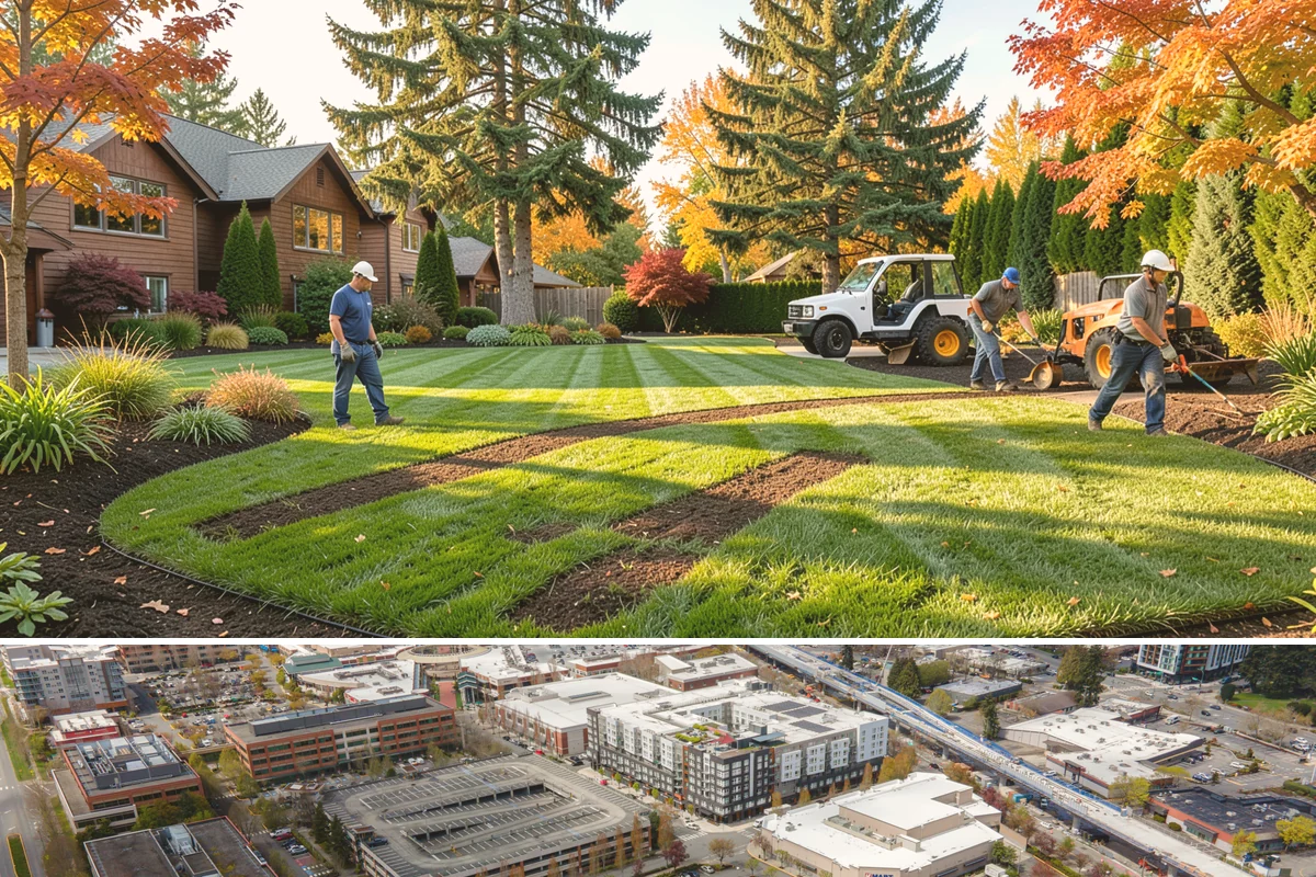 Cobblestone Installation in Redmond, King County, WA - Best laid spring through fall so joints set before winter, though mortared cobble aprons can be built in drier cold-weather...