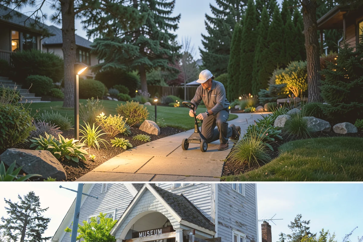 Cobblestone Installation in Steilacoom, Pierce County, WA - Best laid spring through fall so joints set before winter, though mortared cobble aprons can be built in drier cold-weather...