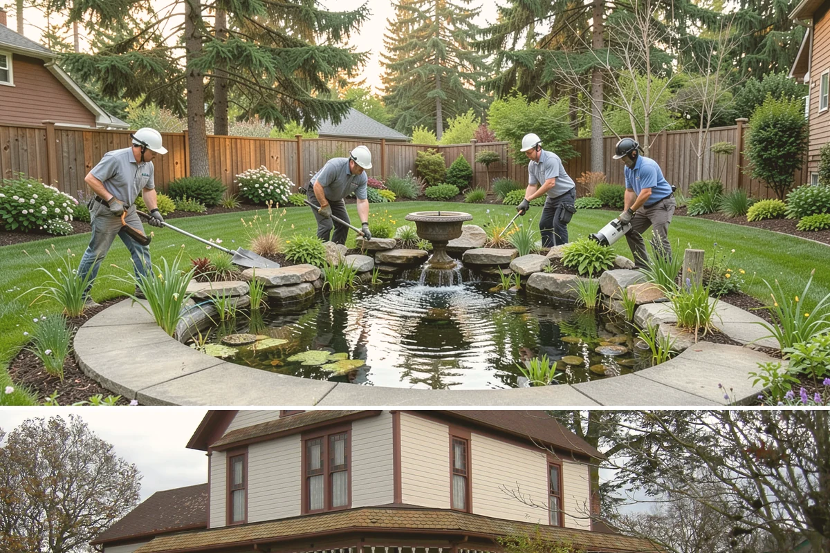 Cobblestone Installation in Sumner, Pierce County, WA - Best laid spring through fall so joints set before winter, though mortared cobble aprons can be built in drier cold-weather...