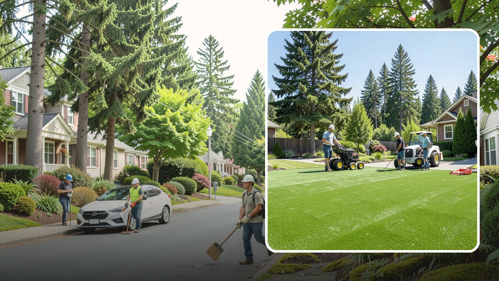 Commercial Artificial Turf in Beaux Arts Village, King County, WA - Large-scale commercial turf for businesses, medians, and grounds that stays green with no maintenance budget.