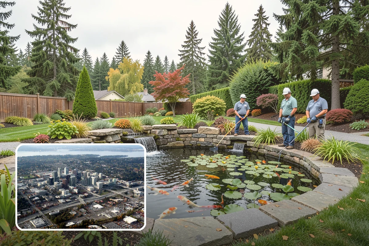 Commercial Artificial Turf in Bellevue, King County, WA - Green grounds with no maintenance budget