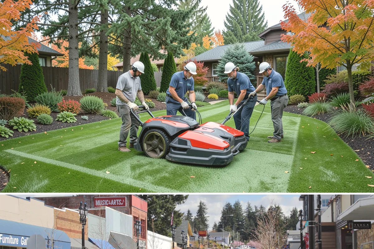 Commercial Artificial Turf in Bothell, King County, WA - Can be installed year-round.
