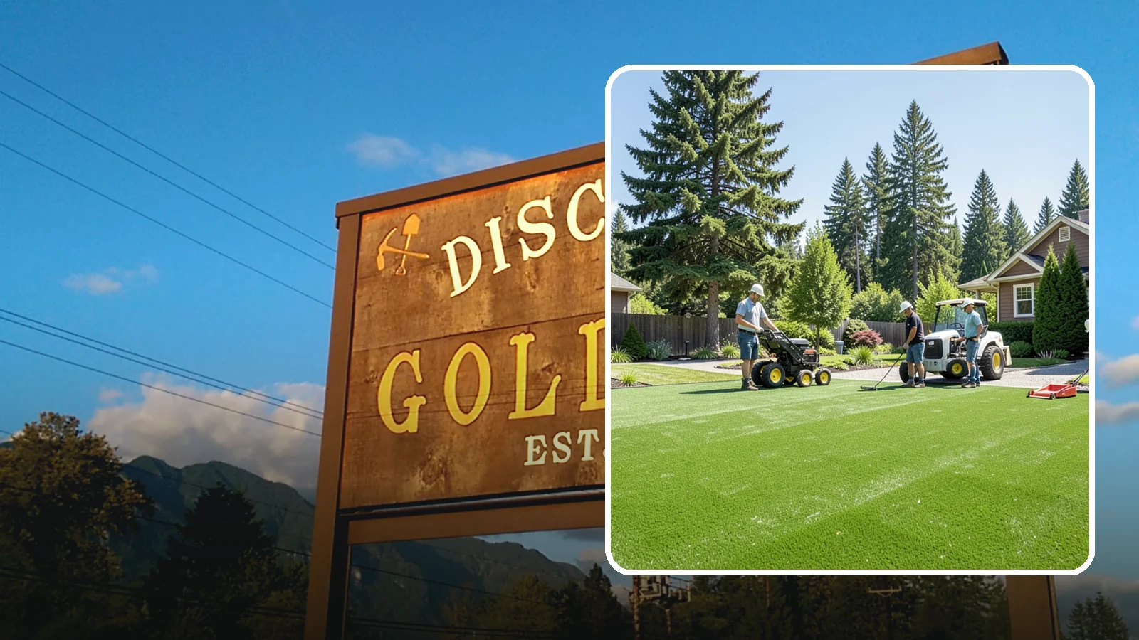 Commercial Artificial Turf in Gold Bar, Snohomish County, WA - Large-scale commercial turf for businesses, medians, and grounds that stays green with no maintenance budget.